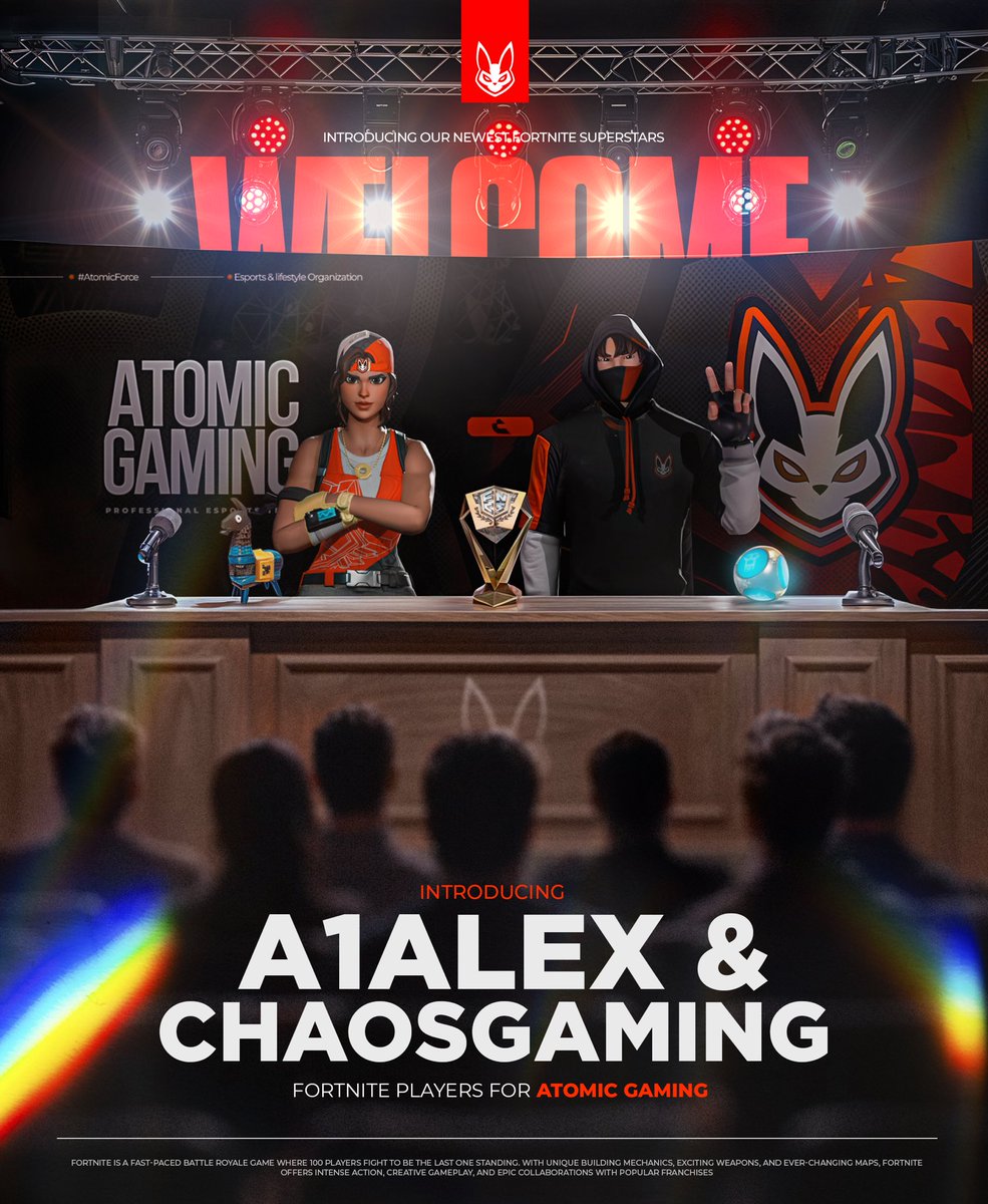 HWP Esports (@hwpesports) on Twitter photo The Reaction Continues..
Welcome <a href="/a1alexfn/">A1Alex</a> & <a href="/ChaosGamingLiv3/">ChaosGamingLive</a> To Atomic Gaming!!
<a href="/FNCompetitive/">Fortnite Competitive</a> | #FeelTheForce The Reaction Continues..
Welcome <a href="/a1alexfn/">A1Alex</a> & <a href="/ChaosGamingLiv3/">ChaosGamingLive</a> To Atomic Gaming!!
<a href="/FNCompetitive/">Fortnite Competitive</a> | #FeelTheForce