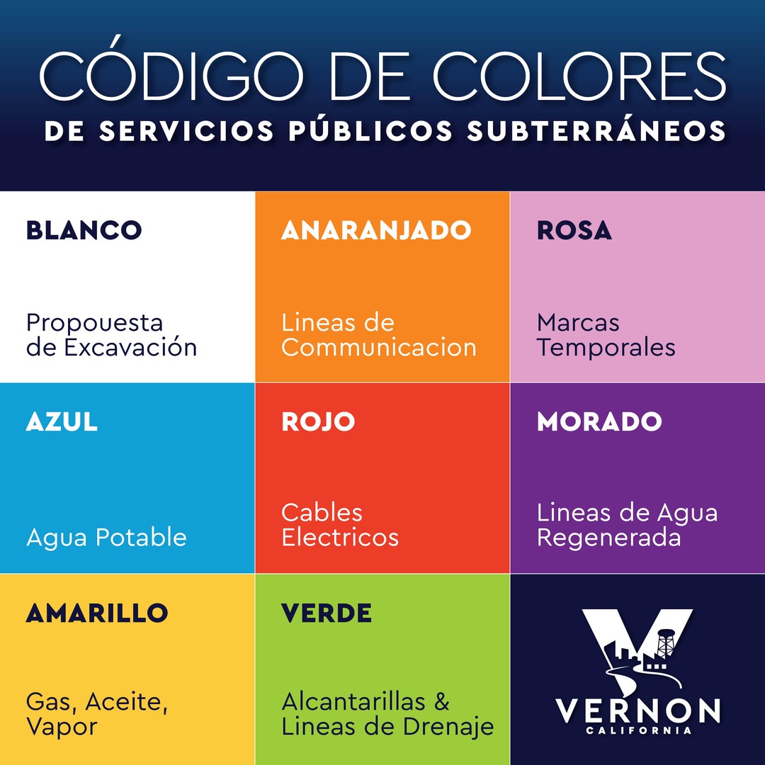 city_of_vernon's tweet photo. Before you dig, protect yourself and your community—call 811. Antes de excavar, protéjase y proteja a su comunidad: llame al 811. 

#NaturalGas #ContactDigAlert #CityofVernonCA #SafetyFirst

#GasNatural #LlamealDigAlert #CiudaddeVernon #Seguridadantetodo https://t.co/YG1LvYBY0t