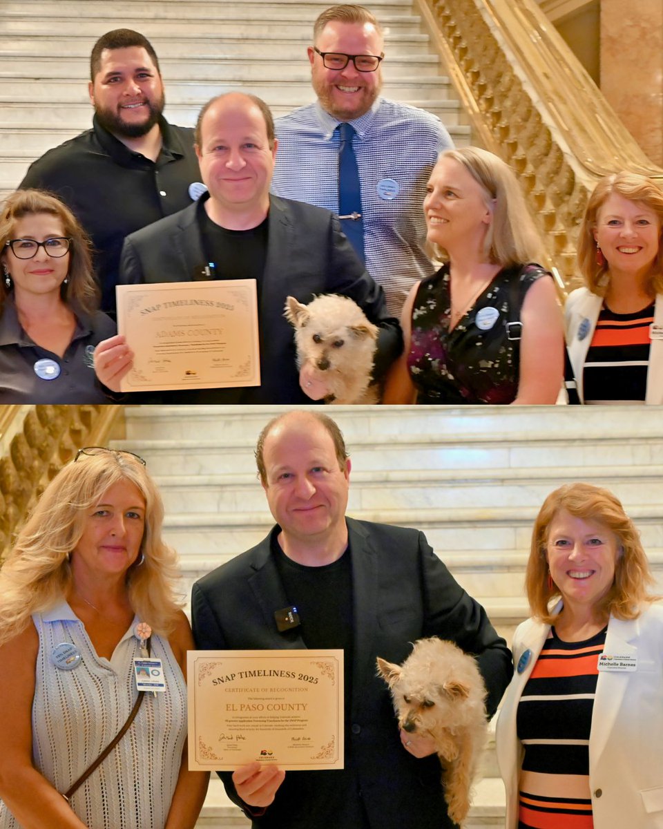 Orgullosos del arduo trabajo de Colorado para garantizar que las familias reciban la asistencia alimentaria que necesitan, cuando la necesitan. Con un 95 % de puntualidad en la entrega de SNAP, estamos logrando eficiencia y marcando la diferencia para los habitantes de Colorado