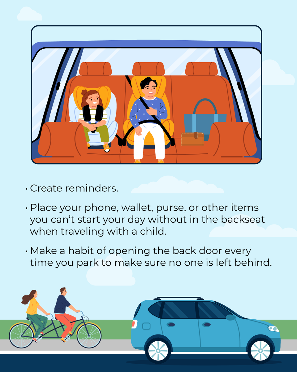 Kids and hot cars are a deadly combination. Look before you lock, create reminders, and take action if you are out and see an unattended child in a locked car by calling 911. Take the time to be aware so you can keep your loved ones safe!

Learn more at: brnw.ch/21wUTsZ.