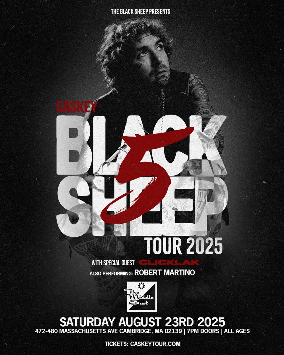 Hey Twitter! Next week, Saturday, August 23rd, I’m opening up for Caskey and Clicklak at The Middle East Upstairs in Cambridge! Shoot me a DM if you want to come — and like always, let’s shut this shit down!