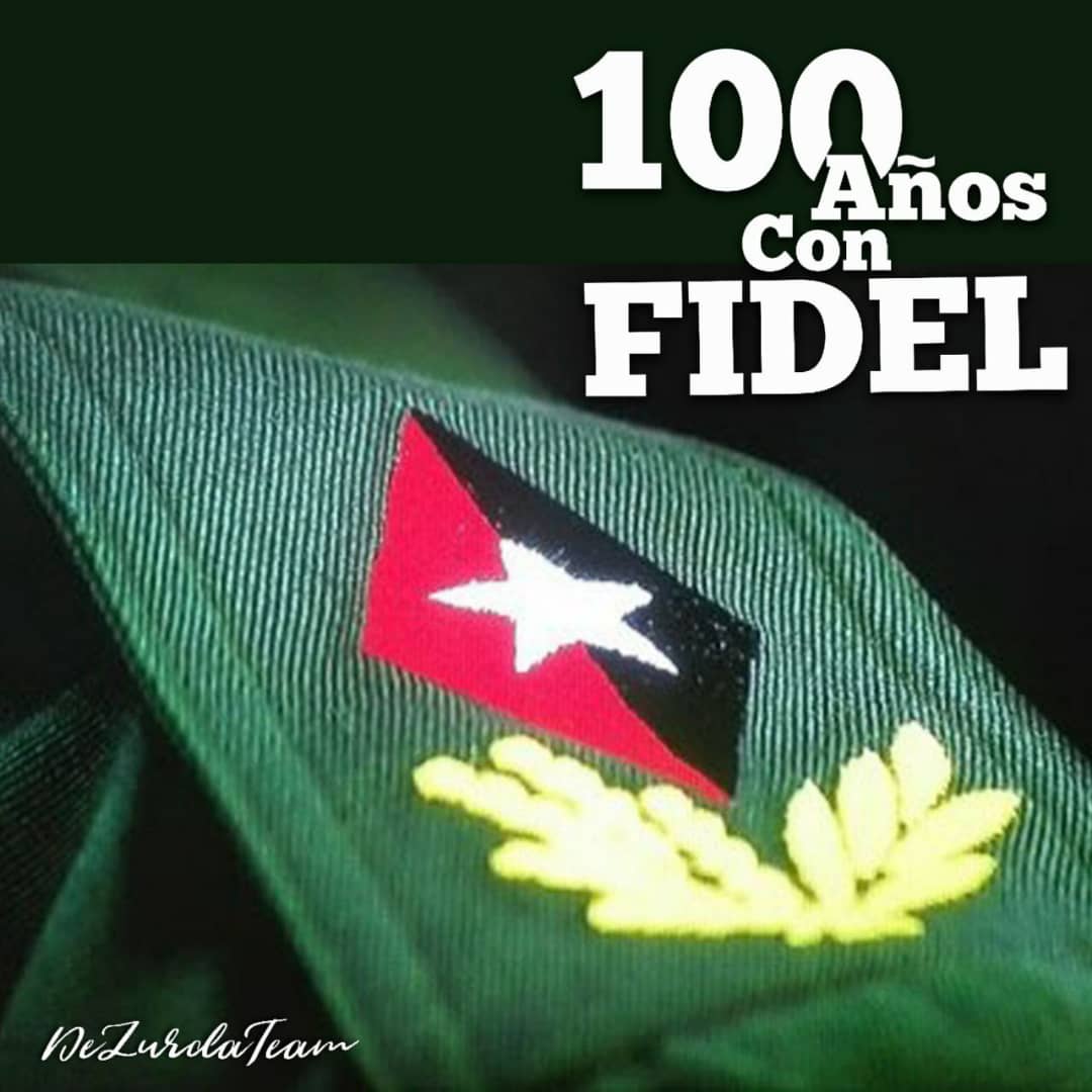 Midian97171927's tweet photo. #100AñosConFidel es orgullo para todos los que tuvimos la dicha de ver hecho realidad sus sueños, esos que defendió en el Moncada, en la Sierra, en Girón #FidelPorSiempre en el corazón de los agradecidos. https://t.co/XK1d3rXYEV
