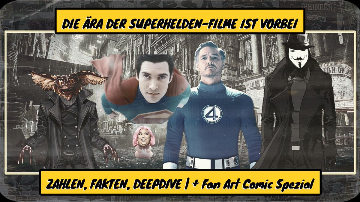 Wir sind zurück | Die Ära der Superhelden-Filme ist vorbei | Zahlen, Fakten, Deepdive | + Fan Art Comic Spezial
youtu.be/7xGsAztGk4Y