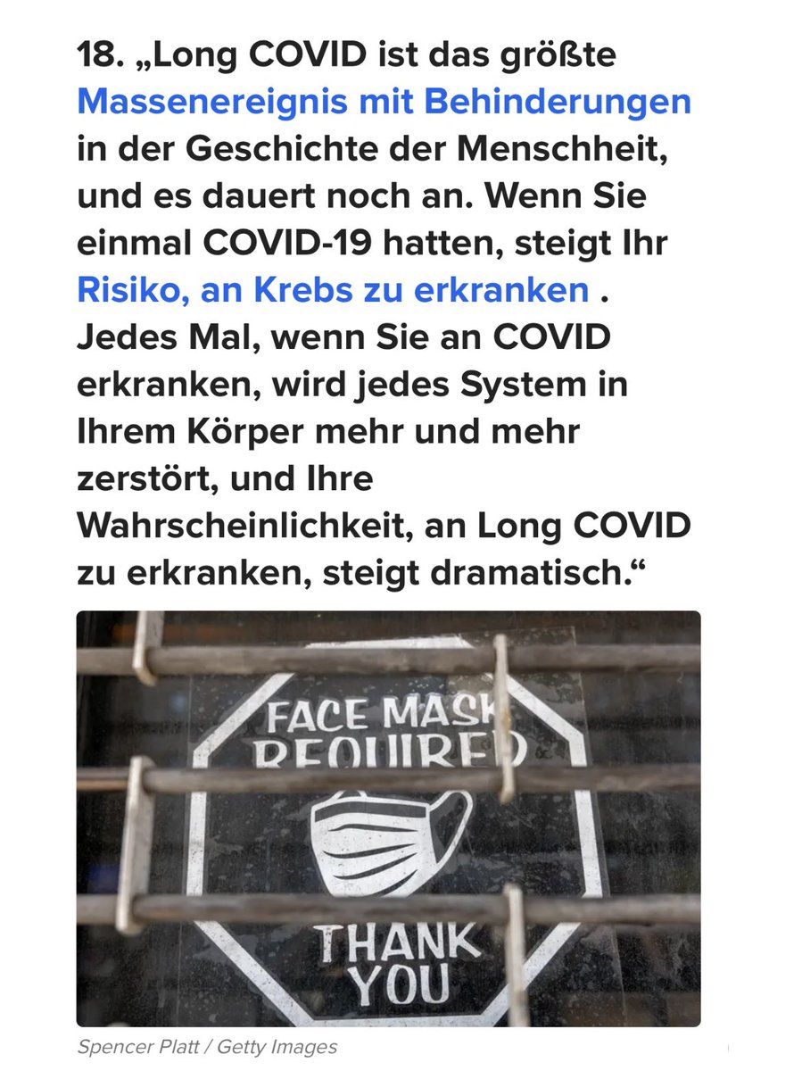 „Long COVID ist das größte Massenereignis mit Behinderungen in der Geschichte der Menschheit, und es dauert noch an. Wenn Sie einmal COVID-19 hatten, steigt Ihr Risiko, an Krebs zu erkranken .
Jedes Mal, wenn Sie an COVID erkranken, wird jedes System in Ihrem Körper mehr und …