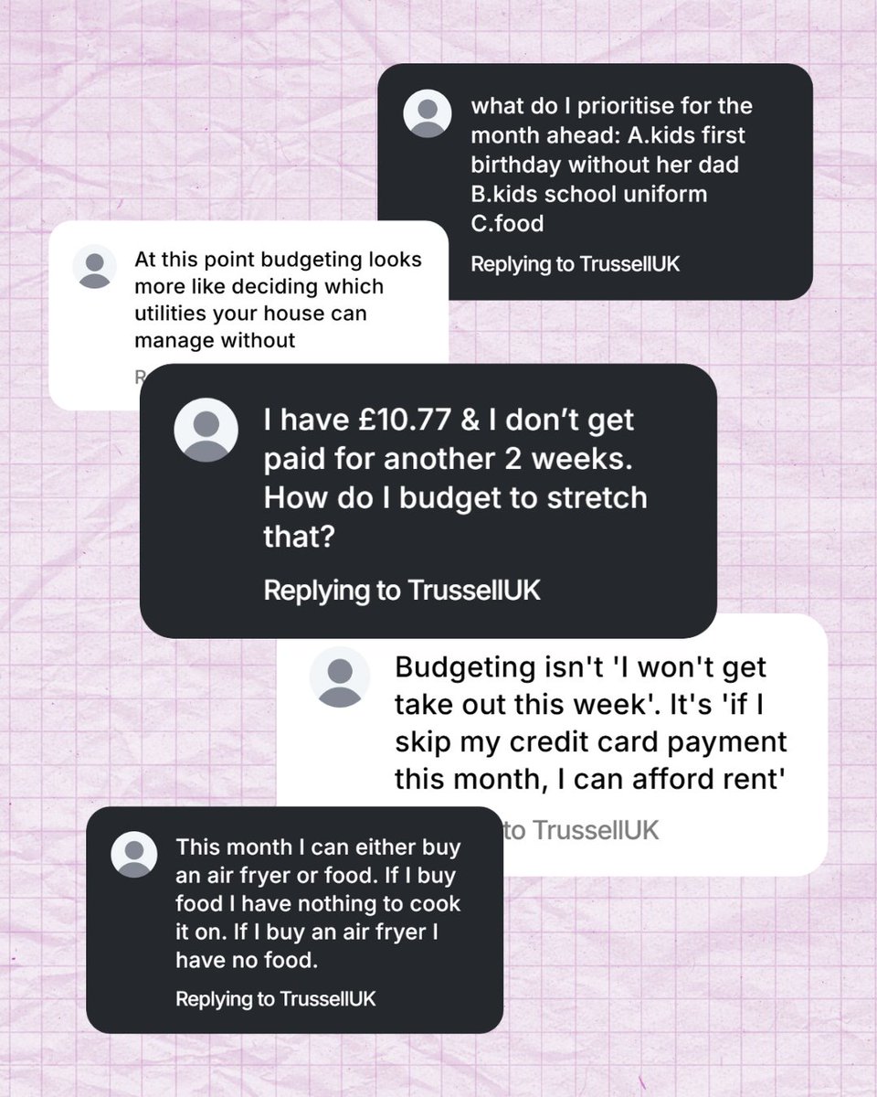 You said it: you can't budget when you have no money.