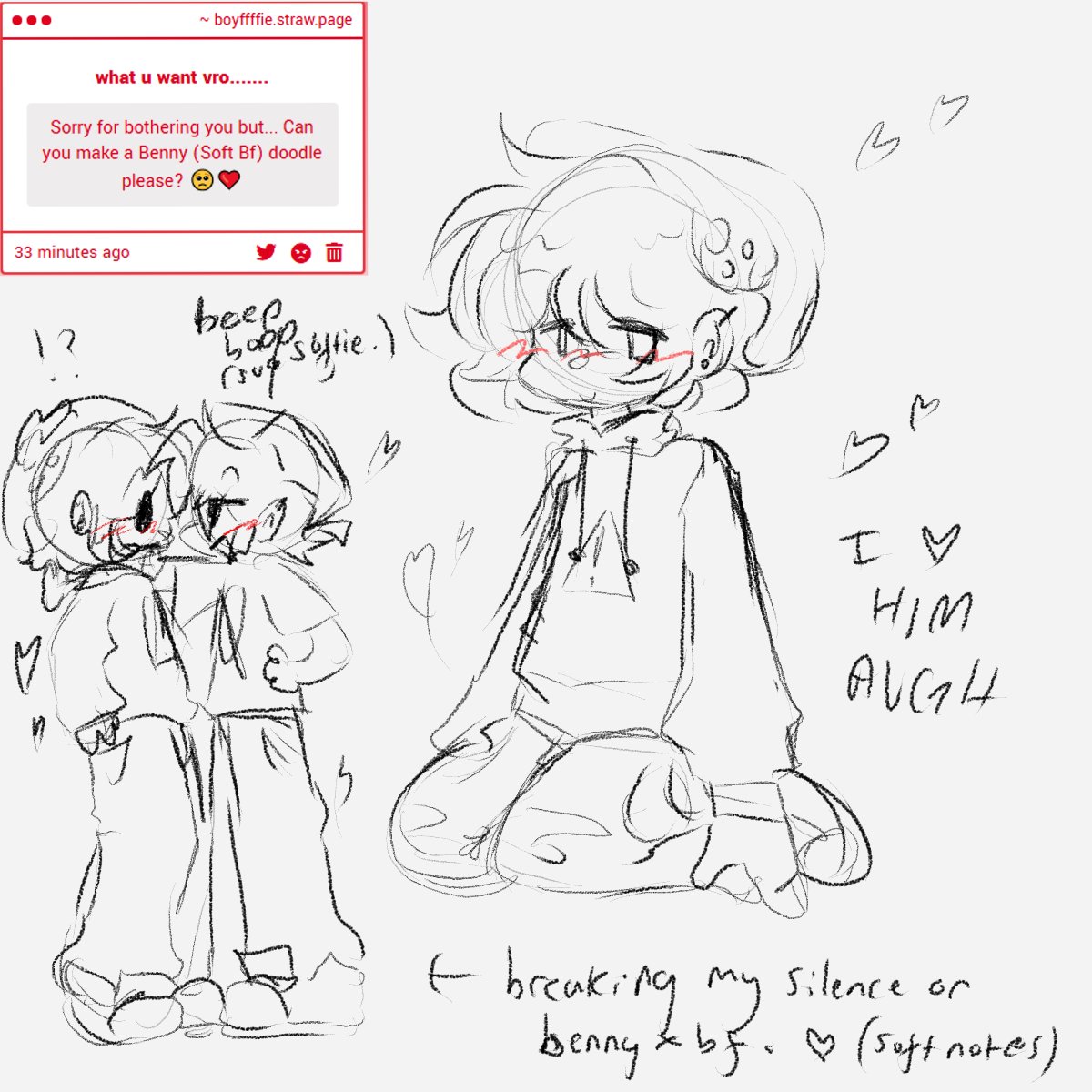 shellberriez's tweet photo. HES SO CUTE pls send me bf x benji btw .......
#fnfsoft #softbf #benjaminfairest https://t.co/aO0Ld5qohI