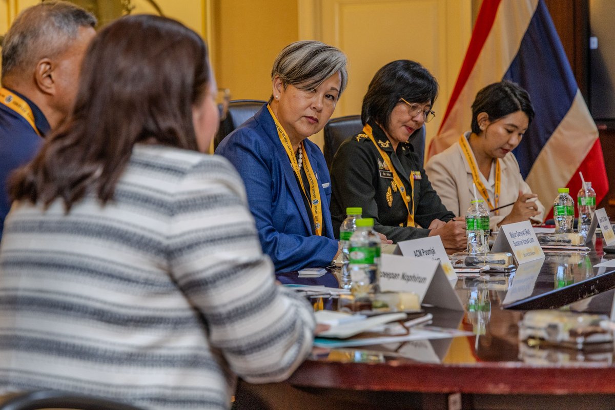 While visiting Thailand in July, <a href="/APCSS/">DKI APCSS</a>  Director Suzanne Vares-Lum conducted a senior alumni roundtable.  Nine alumni attended the meeting which focused on DKI APCSS programs such as Fellows projects and a new mentoring program. Participants also shared their reflections on the