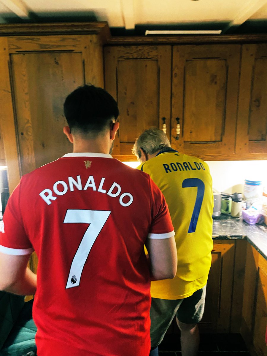 Granddad and Grandson. Always get together to watch most football matches. Honestly they’re the best of friends.