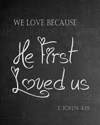 "We love because he first loved us."
1 John 4:19 (ESV)

#DBV #Bible #Scripture #BibleVerse #Grateful #PTL