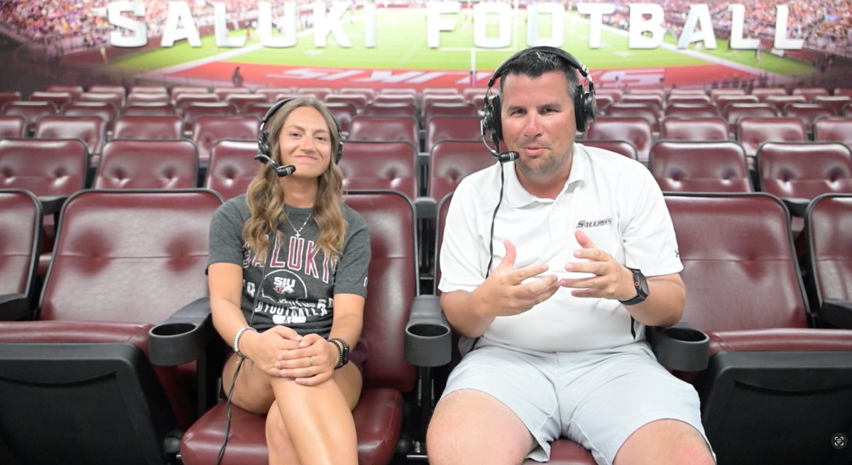 Tomorrow we spotlight another important <a href="/SIU_Football/">Saluki Football</a> support staff member. Was great to catch up with Jacqueline Crain (<a href="/jcrain618/">Jacqueline Crain</a>) this afternoon, who grew up in nearby Du Quoin and has fallen in love with the Saluki program. Interview will be out tomorrow.