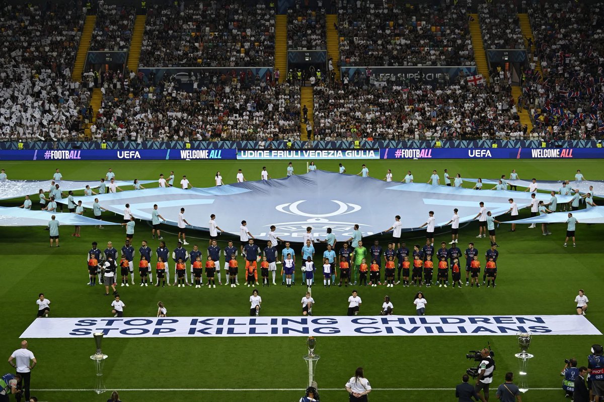 🚫 Stop killing children.
🚫 Stop killing civilians.

#UEFASuperCup #SuperCup #PSGTOT #PsgTottenham