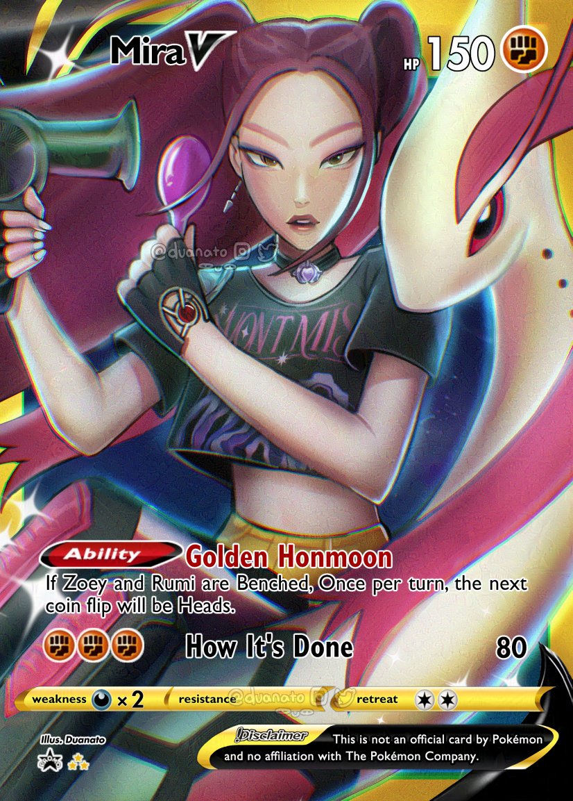 fit check for my napalm era✨
kpop demon hunter mira x pokemon card (2/3)

#KpopDemomHunters #Huntrix #Mira #pokemonfanart #kdh