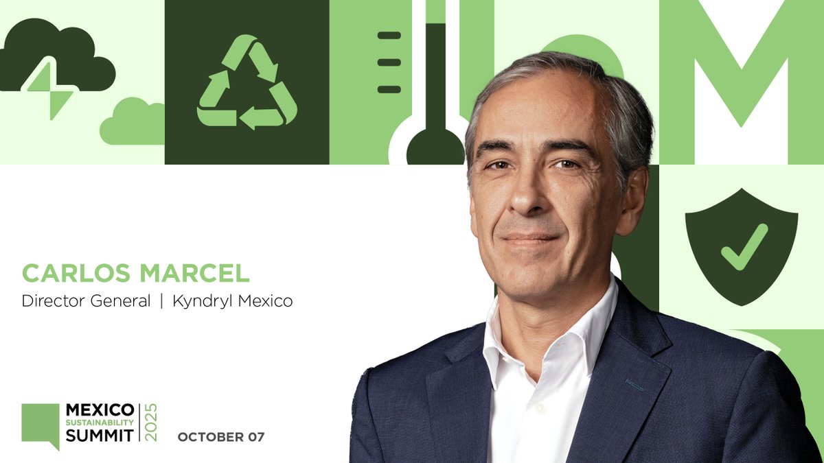 Join Carlos Marcel, Director General at Kyndryl Mexico, at the #MexicoSustainabilitySummit 2025.

In his presentation, “Future Digital Transformation Starts with Sustainable Innovation,” Carlos will explore how sustainability is not just a responsibility, but a catalyst for