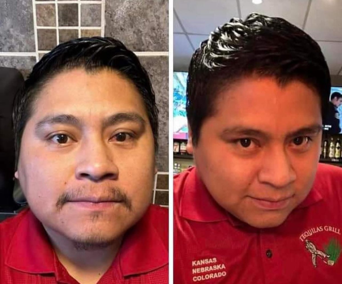 Sin barba, porqué con barba me veo muy buchon