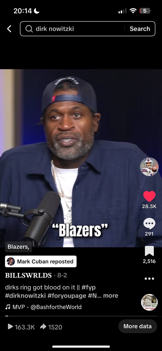 MARK FUCKIN CUBAN REPOSTED MY EDIT