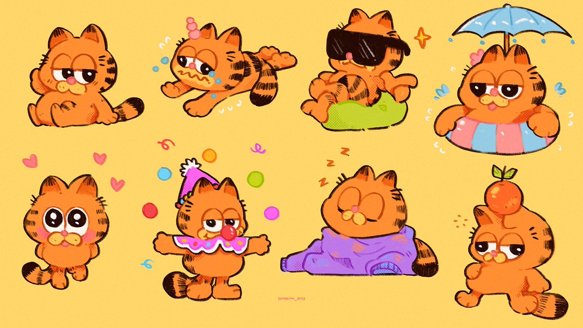 reject the grind, embrace the lasagna  🫴🐈

#digitalart #garfield #doodles