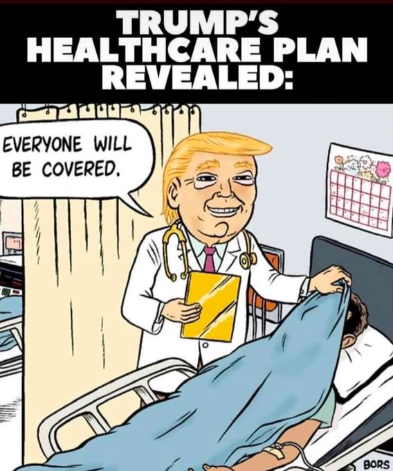 ckronstedt's tweet image. This is what Trumpy and the #GOP want. They are bought and paid for by #BigInsurance and #BigPharma to deliver.