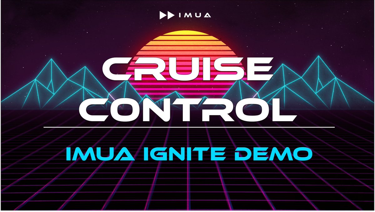 IMUA (@imua) on Twitter photo demo day was private
but now, some Ignite partners will show off what they're building with verifiable compute, live on 𝕏.
first up: <a href="/JoinCruiseCtrl/">CruiseControl</a>
tune in tomorrow, Thursday, August 14th at 3pm PT | 6pm ET demo day was private
but now, some Ignite partners will show off what they're building with verifiable compute, live on 𝕏.
first up: <a href="/JoinCruiseCtrl/">CruiseControl</a>
tune in tomorrow, Thursday, August 14th at 3pm PT | 6pm ET