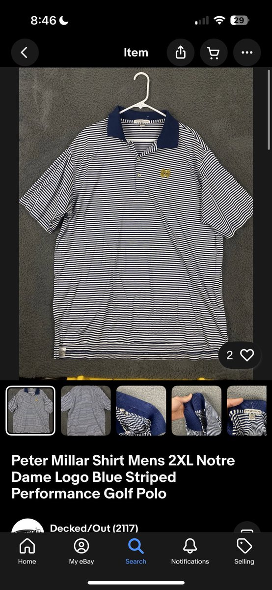 Gary. Just snipped this Millar for $32. Getting it primed up and ready to go for Notre Dame Vs Texas A&amp;M.