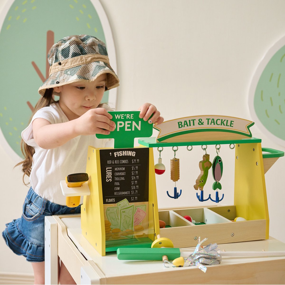 🎣 “Gone fishing… be back before snack time!” Our TEAMSON KIDS My Little Helper Fishing Shop &amp; Accessories makes every catch a big adventure 🐟

#designhappy #educationallearning #teamson #teamsonkids #woodentoys