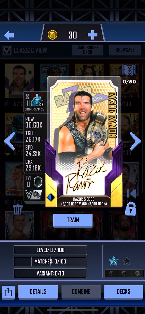 Nerdstatus88's tweet photo. @WWESuperCard Got him from the gauntlet. https://t.co/SxVezVA0Lx