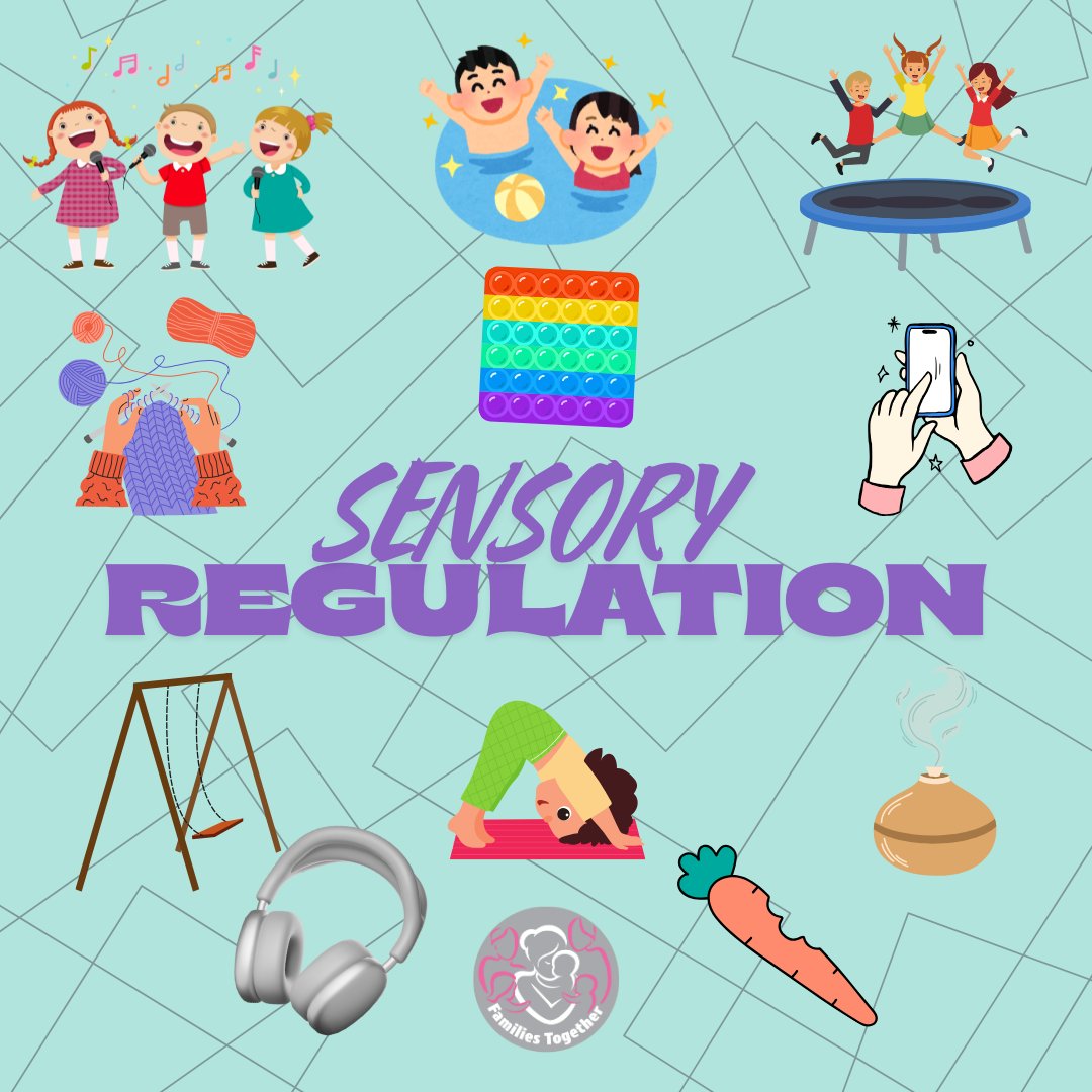 fam2gether's tweet image. Sensory regulation techniques come in lots of different forms &amp;amp; can incorporate one or more of our senses in a way to regulate our emotional state. Whether we need to feel more calm or alert there are different things we can try or find ourselves naturally drawn to.
#sensoryinput
