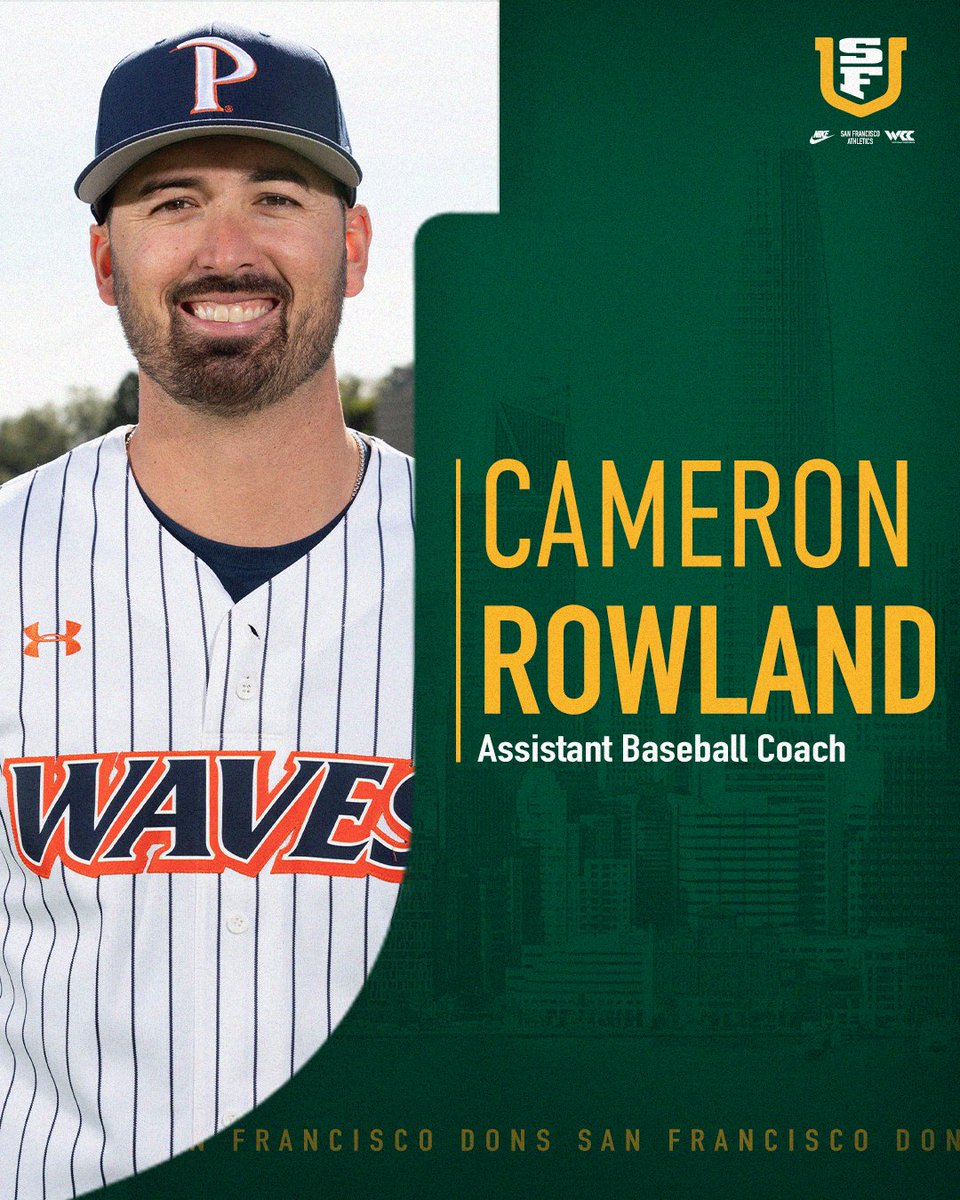 San Francisco Baseball (@sfdonsbaseball) on Twitter photo ๐๐๐๐ค ๐ข๐ง ๐ญ๐ก๐ ๐๐๐ฒ ๐
Welcome to the Hilltop, <a href="/CamRowland15/">Cameron Rowland</a>!
๐ฐ Full Release: bit.ly/45eYGkK
#USFDons | #WCCsports ๐๐๐๐ค ๐ข๐ง ๐ญ๐ก๐ ๐๐๐ฒ ๐
Welcome to the Hilltop, <a href="/CamRowland15/">Cameron Rowland</a>!
๐ฐ Full Release: bit.ly/45eYGkK
#USFDons | #WCCsports