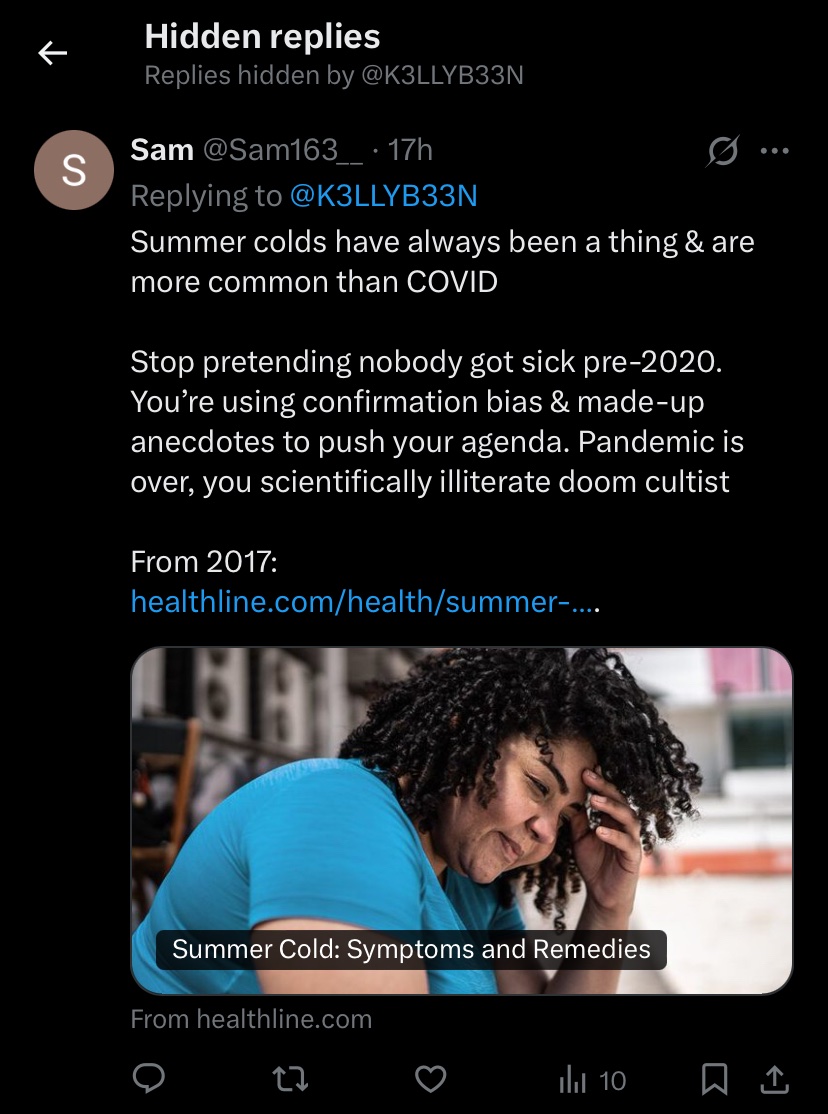 WillRye's tweet photo. @K3LLYB33N What will it take for you to accept you’re wrong? Considering you hide &amp; block replies that point out reality and don’t align with your fringe online doomsday agenda, it seems you aren’t interested in facts, you want an echo chamber. There is no “FAFO”. They won’t “find out”. https://t.co/J4Uo5xxZpy