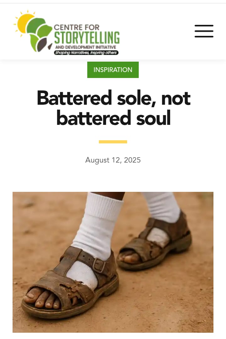 c4sdinitiative's tweet photo. To many, battered sandals symbolise poverty and hardship. But for Aderonke, they carry more than her feet; they hold...

Oludayo Anjolaoluwa writes this short article to inspire young people.

Read it here: 👇👇👇
https://t.co/hyY4rjLc10

#CSDI https://t.co/YlkwmHnvQm