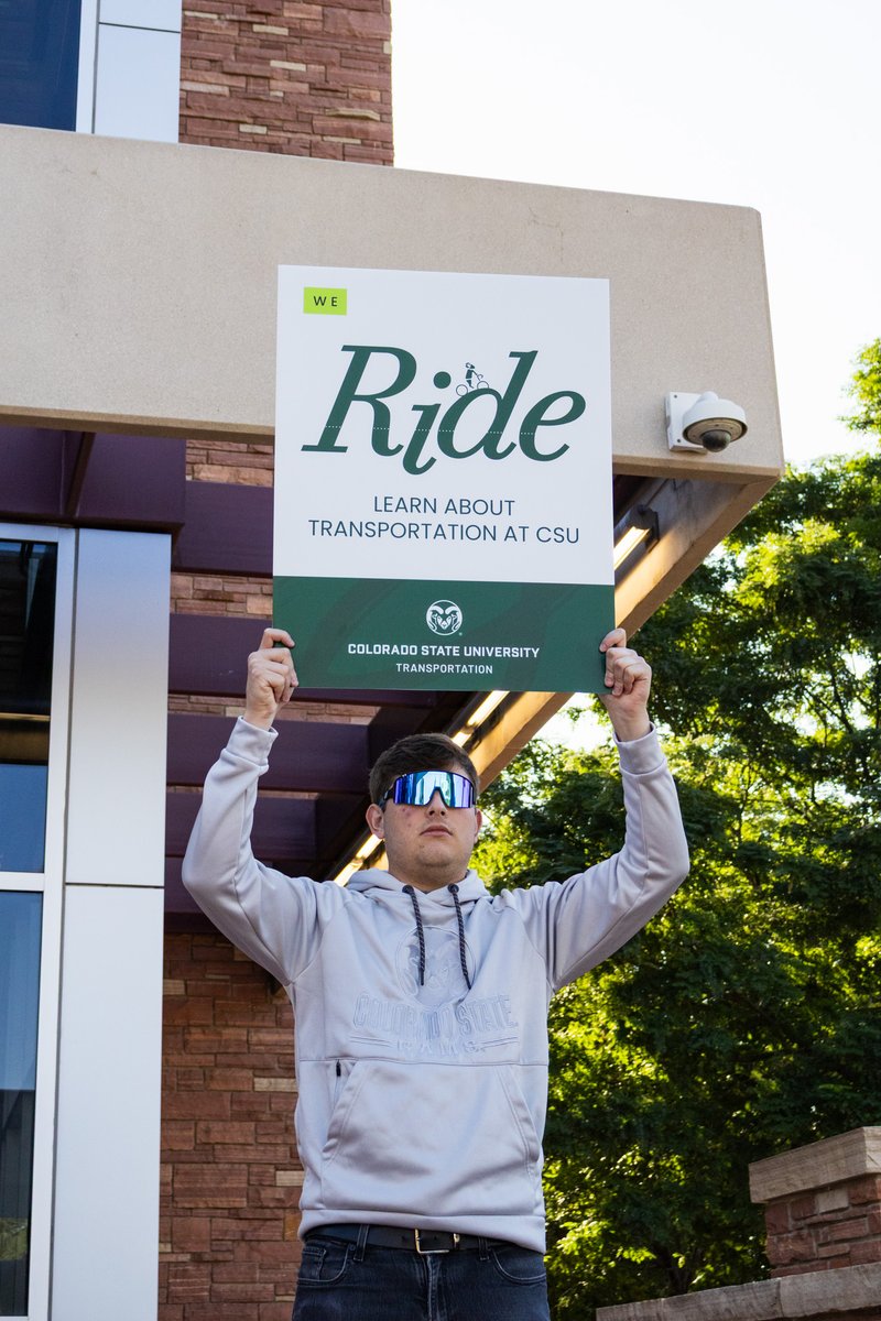 CSUTranspo's tweet photo. This is your sign to go to We Ride 🪧

@csutranspo is hosting “We Ride” an event to help you learn about transportation on campus!

🗓️Friday, August 22nd
⌛️2:30 to 5:30 pm 
📍North Side of Hartshorn (600 Hughes Way) https://t.co/8xiCFjnW33