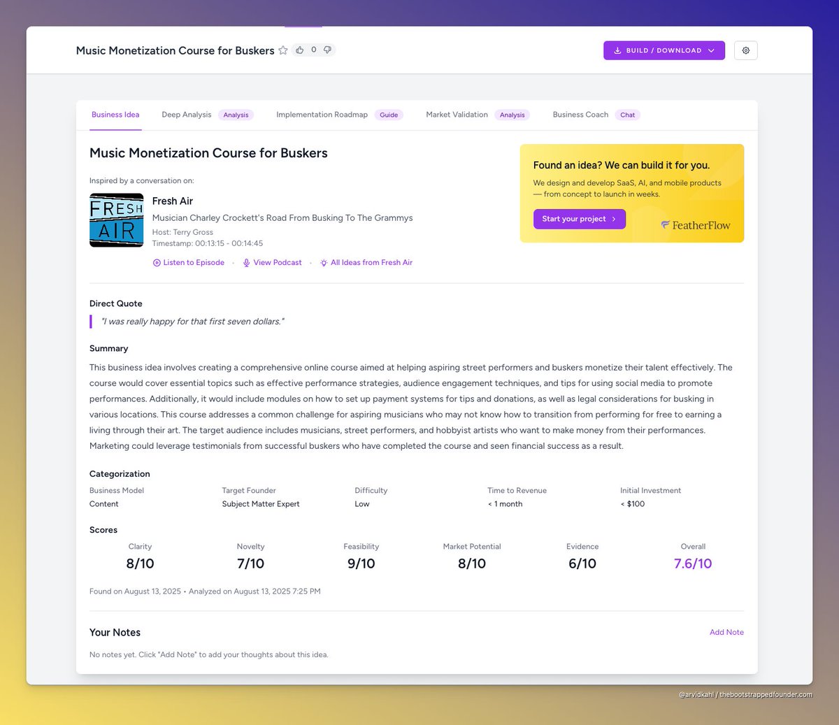 Haha I love browsing my own product's data. This is another idea I would NEVER have had myself. But someone on a podcast talked about it being a challenge, and BAM — here's a potential idea, or at the very least, a jump-off-point for deeper exploration :D
