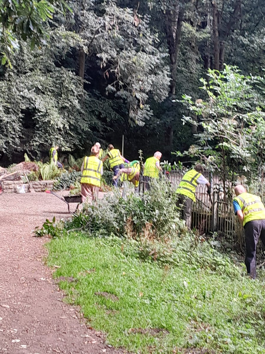 Saturday's working party was back at the upper lake. They cleared Ram Beck grids, tidied the stumpery &amp; the fence line overlooking the beck inlet into the lake,  &amp; removed nettles along the edge of the path. Then some well- deserved coffee &amp; biscuits! Thanks all