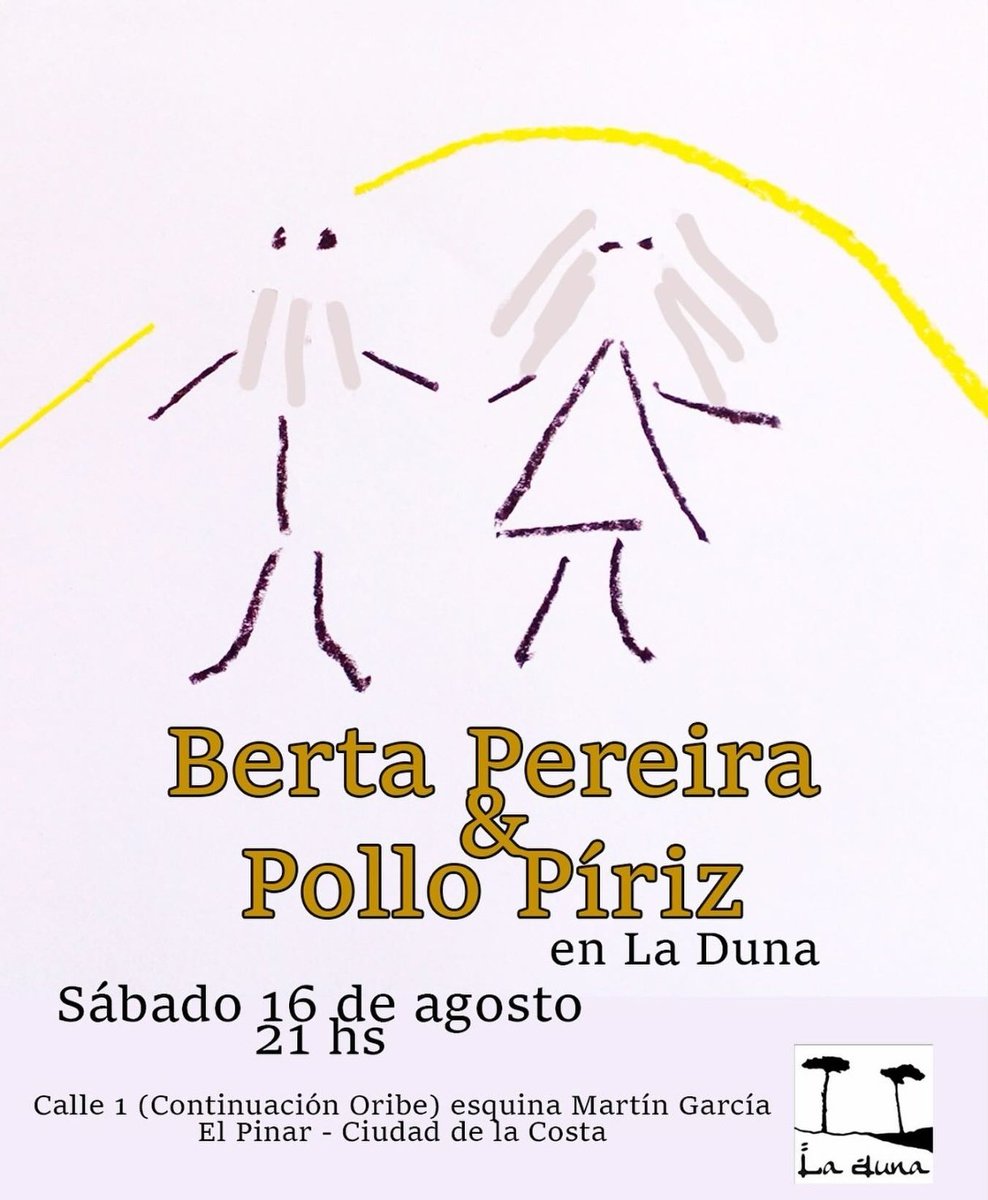 AGADU (@agadu_uy) on Twitter photo 🎤 Hoy recibimos a Berta Pereira y Pollo Píriz en el Espacio Haedo para una entrevista y un set especial para <a href="/Pegaso_AGADU/">Pegaso_AGADU</a>
📅 El sábado 16 de agosto, 21 h, los esperan en "La Duna" para compartir su música en vivo.
Muy pronto podrán ver la entrevista y el set en #PegasoDifusión 🎤 Hoy recibimos a Berta Pereira y Pollo Píriz en el Espacio Haedo para una entrevista y un set especial para <a href="/Pegaso_AGADU/">Pegaso_AGADU</a>
📅 El sábado 16 de agosto, 21 h, los esperan en "La Duna" para compartir su música en vivo.
Muy pronto podrán ver la entrevista y el set en #PegasoDifusión