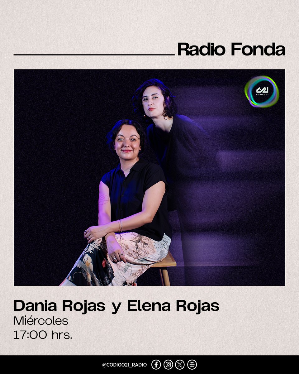 🍽️ #RadioFonda está lista para servir dos sabores que parecen iguales… pero no lo son: Inspiración y Apropiación Cultural 
<a href="/AquiDania/">Dania</a> y <a href="/tripitasrojas/">elena</a> te invitan a probar y decidir 👩🏽‍🍳👩🏽‍🍳

🕔 17:00 hrs.
🔗codigo21.cdmx.gob.mx | zeno.fm/radio/codigo21
#LoQueTienesQueEscuchar