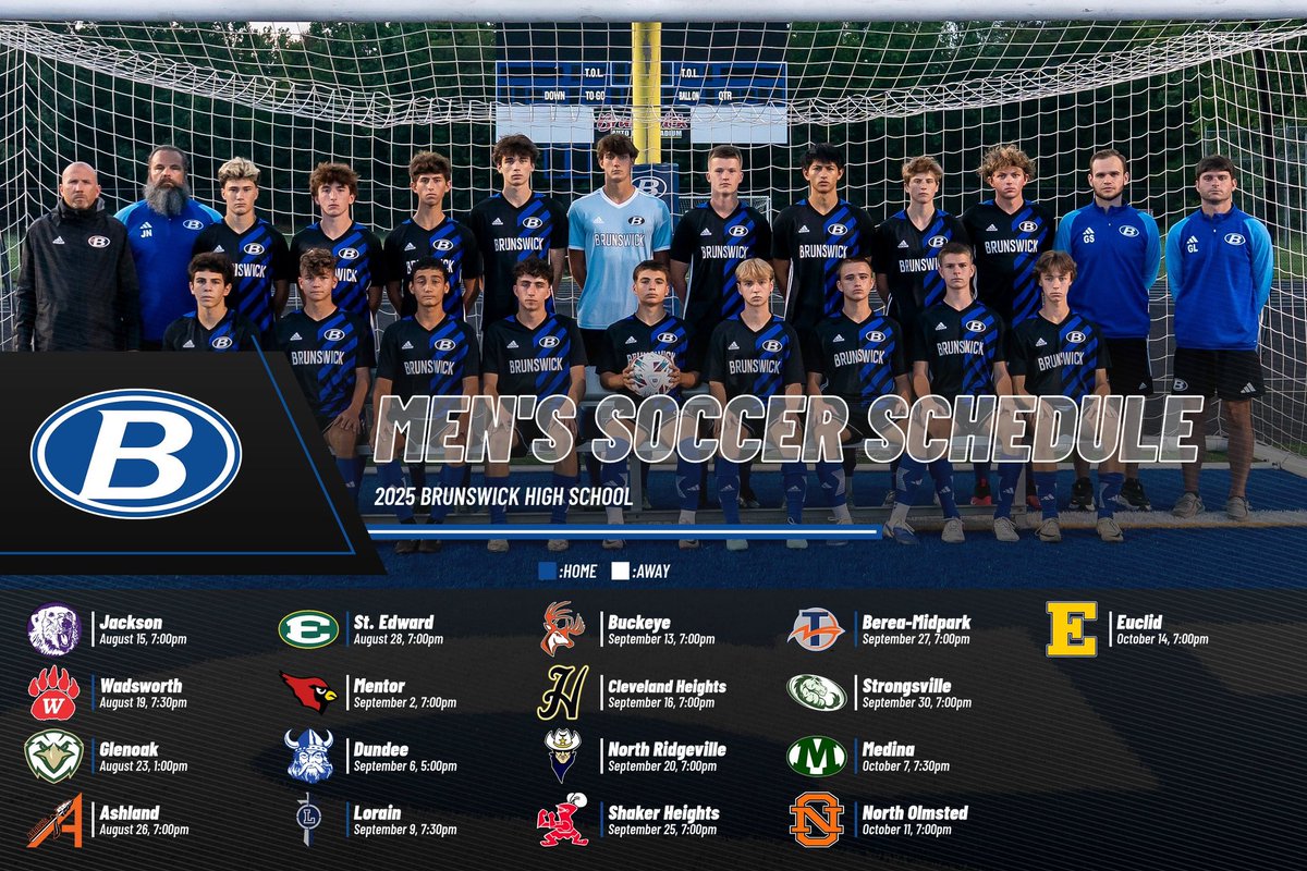 Soccer_BHS's tweet photo. 🚨🚨2025 Schedule Release🚨🚨

⚫️ @OHSAASports Friday Night Lights
🔵 I-71 Derby
⚪️ A loaded Ohio GCC Slate
⚫️ Trip South
🔵 Noah Kotlarek CC
⚪️ Pearl Road Derby
⚫️ Four Regional Qualifiers 
🔵 Annual Brotherhood Match (Mich)

#GoBigBlue 
#TheUnfinishedJourney https://t.co/1HgOc16djD