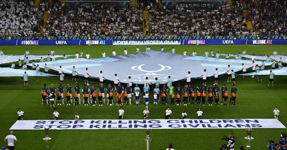 Hypocrisy of football never fails to amaze me. UEFA is happy to criticise Israel yet they’ve no problem pocketing millions from Qatar or rolling out the red carpet for Saudi Arabia, China or Russia until it became politically inconvenient