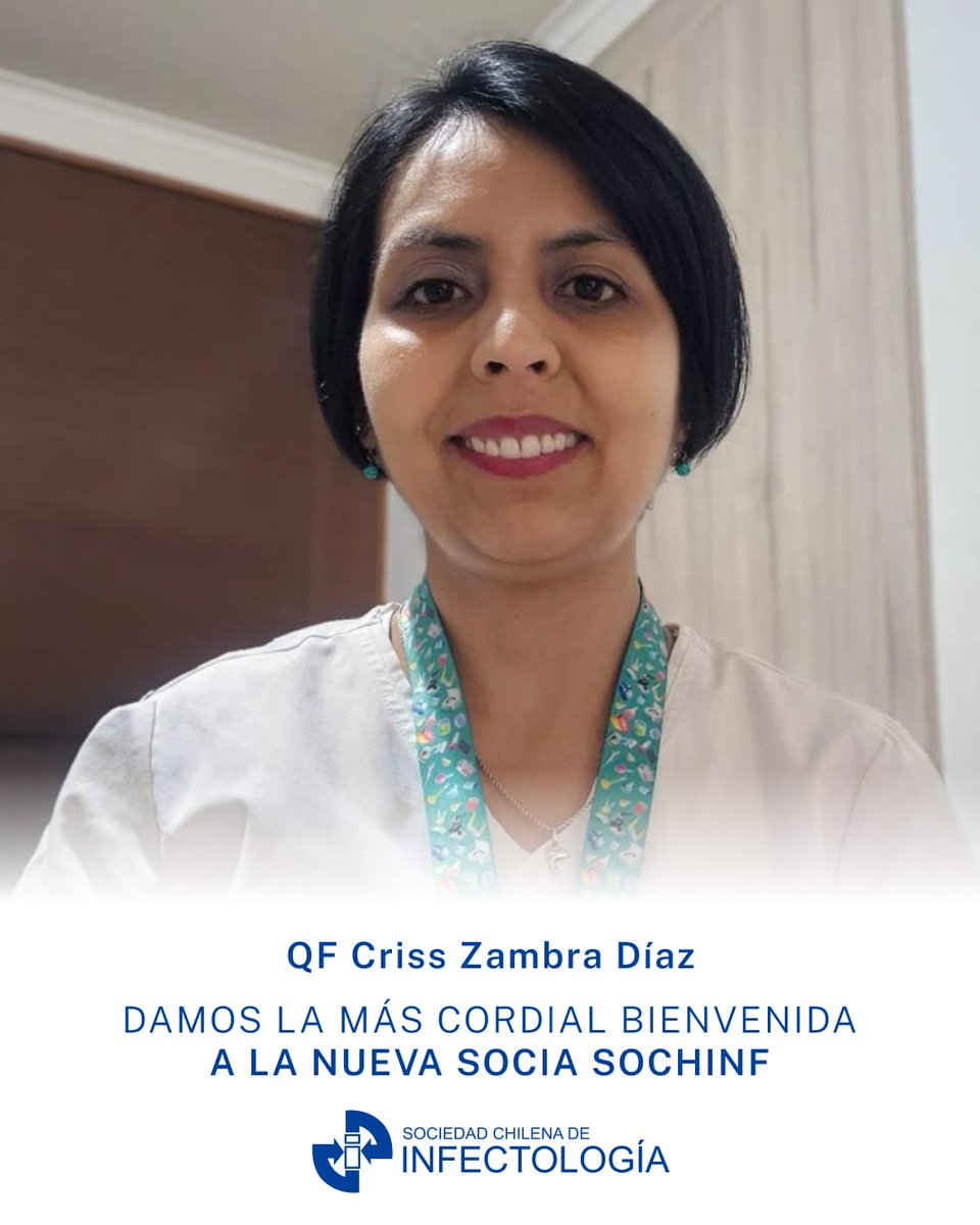 SochinfOficial's tweet photo. Damos la bienvenida a nuestras nuevas socias Dra Francisca Morales Jara y Q.F Cris Zambra.
Sin duda serán un tremendo aporte en el desarrollo y crecimiento de nuestra sociedad. Bienvenidas!
#socias #sochinf #infectologia #microbiologia https://t.co/i8fgmaa3N5