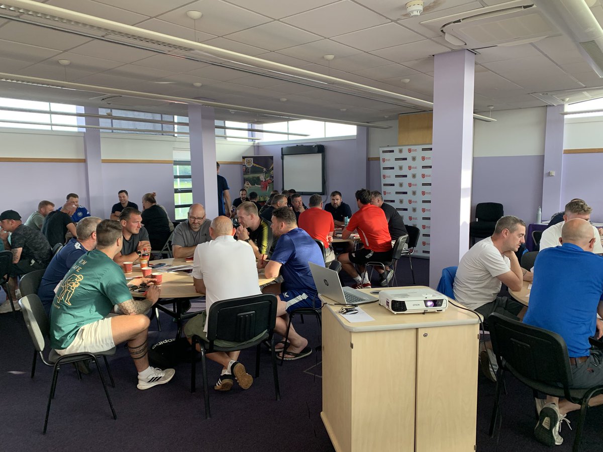 Tonight was the 1st workshop of 5 in our roadshow of workshops on ‘Prioritising Player Development on a Match Day’. 

Great start with over 50 coaches in attendance. 

Next week we have workshops at Stockton Town FC &amp; Ford Quarry Football Hub.