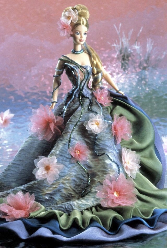 dreamyyarchive's tweet photo. water lily barbie doll (1997) based on monet's water lilies 🪷 https://t.co/vdb8IMmari