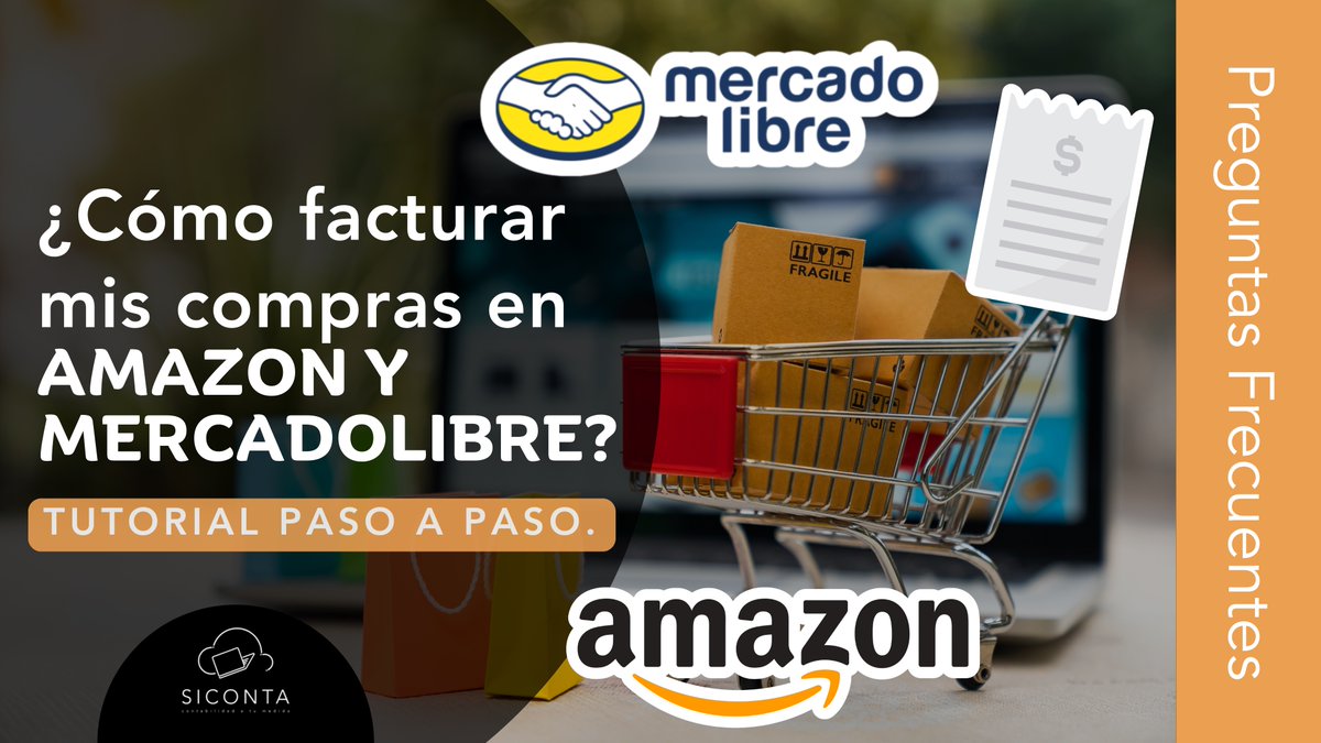 SicontaMx's tweet photo. ⭐️ ¿Cómo facturar mis compras en Amazon y Mercado Libre? ⭐️

https://t.co/TxoQHkJ41E

Tutorial paso a paso ✅
Cómo descargar facturar mis compras de Amazon y Mercado Libre, te explicamos fácil y paso a paso.

Video tutorial
https://t.co/I8Ek4ccBoS https://t.co/HSyx3GEpa4