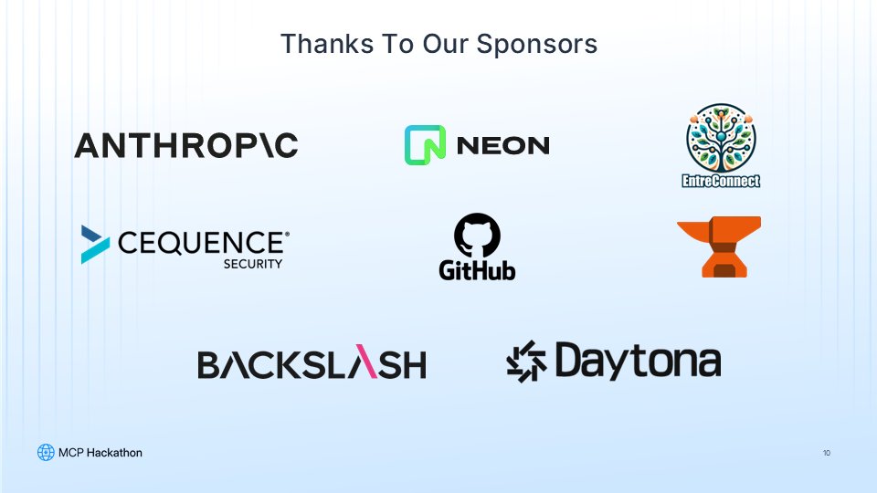 Descope (@descopeinc) on Twitter photo Special thanks to our partners - <a href="/AnthropicAI/">Anthropic</a>, <a href="/neondatabase/">Neon - Serverless Postgres</a>, <a href="/cequenceai/">Cequence Security</a>, <a href="/GitHubEducation/">GitHub Education</a>, <a href="/daytonaio/">Daytona</a>, <a href="/SmitheryDotAI/">Smithery</a>, <a href="/BackslashSec/">Backslash Security</a> and <a href="/entreconnect_us/">Founders Lounge</a> - for making this an unforgettable night.
π§΅π Special thanks to our partners - <a href="/AnthropicAI/">Anthropic</a>, <a href="/neondatabase/">Neon - Serverless Postgres</a>, <a href="/cequenceai/">Cequence Security</a>, <a href="/GitHubEducation/">GitHub Education</a>, <a href="/daytonaio/">Daytona</a>, <a href="/SmitheryDotAI/">Smithery</a>, <a href="/BackslashSec/">Backslash Security</a> and <a href="/entreconnect_us/">Founders Lounge</a> - for making this an unforgettable night.
π§΅π