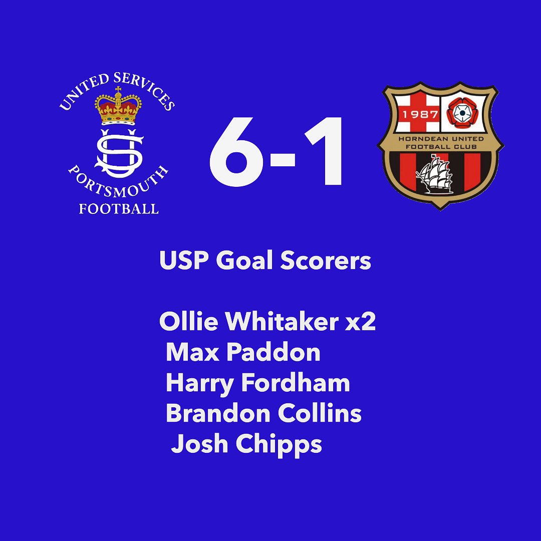 United Services Portsmouth Reserves (@uspres2025) on Twitter photo Great performance from the lads tonight particularly in the second half.
Thanks to <a href="/Horndean_Utd/">Horndean United FC</a> for coming down tonight, good luck with your season.
#utusp Great performance from the lads tonight particularly in the second half.
Thanks to <a href="/Horndean_Utd/">Horndean United FC</a> for coming down tonight, good luck with your season.
#utusp