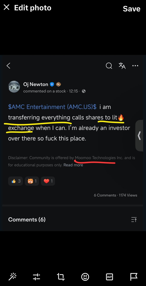 The Butcher of Wall Street Marcel Kalinovic (@bossblunts1) on Twitter photo 💎 🙌 Retail investors on other brokers are already talking about transferring all their shares to <a href="/LitXchangeApp/">Lit🔥Xchange</a>🔥
You can own part of the company via the JOBS Act to own equity shares before launch & IPO 🚀
No other broker has EVER done this before❗️
#AMC <a href="/AMCTheatres/">AMC Theatres</a> 💎 🙌 Retail investors on other brokers are already talking about transferring all their shares to <a href="/LitXchangeApp/">Lit🔥Xchange</a>🔥
You can own part of the company via the JOBS Act to own equity shares before launch & IPO 🚀
No other broker has EVER done this before❗️
#AMC <a href="/AMCTheatres/">AMC Theatres</a>