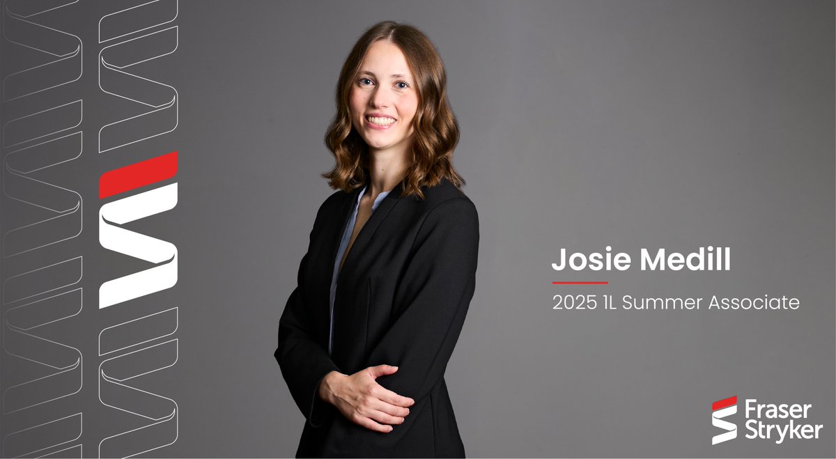 FraserStryker's tweet image. 🔎 2025 Summer Associate Spotlight: Josie Medill, @NDLaw 

Josie reflects on the valuable guidance she received and the opportunity to explore projects that aligned with her interests.

🔗 Read more: fraserstryker.com/2025-summer-as…

#SummerWithFS #LawStudents #SummerAssociates