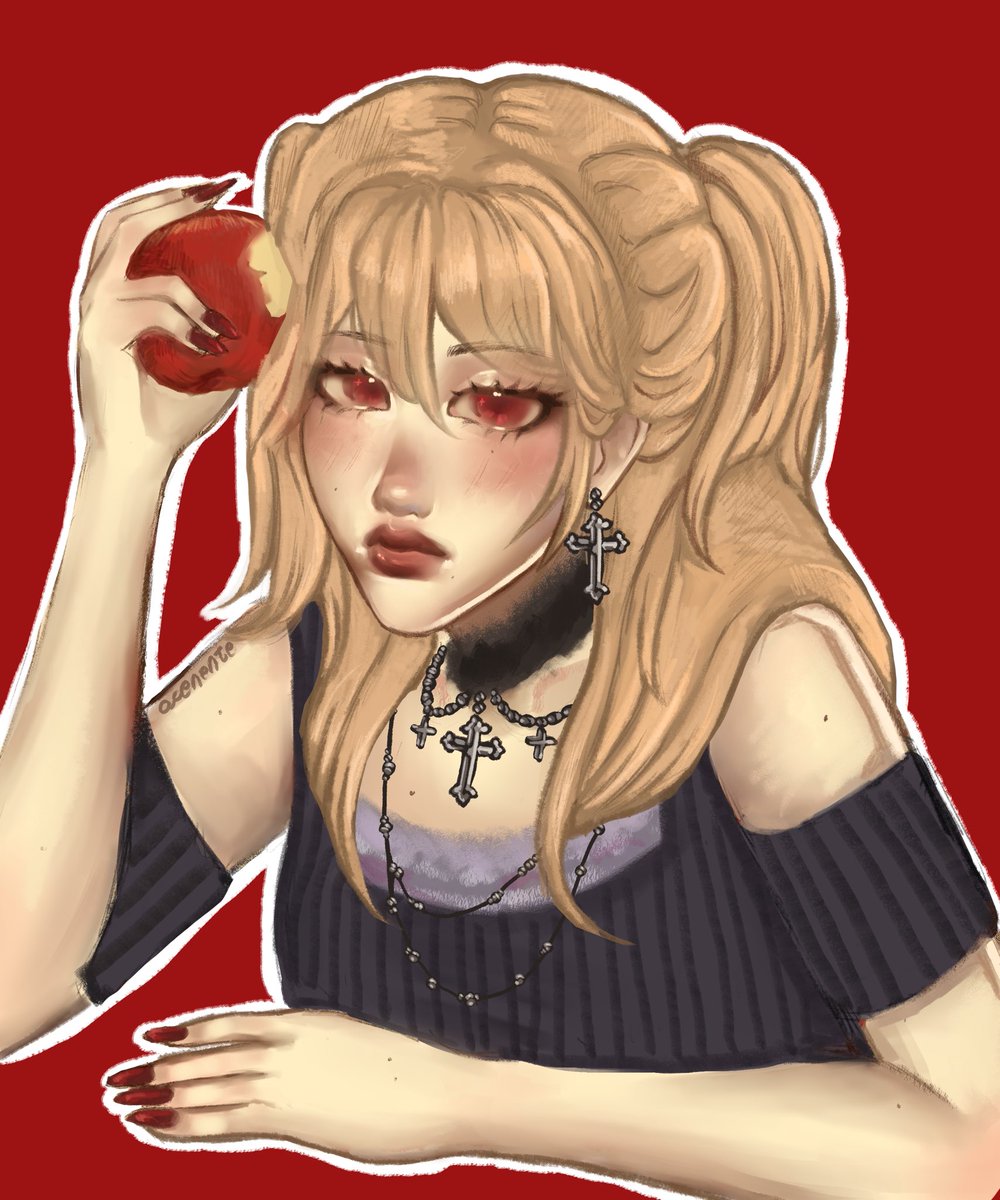 acenente_'s tweet photo. haiii i wanted to post my misa fanart here cause maybe someone will like it?? art moots someone? :3 #art #supportanartist #deathnote #fanart #fypviraltwitter #ArtistOnTwitter https://t.co/JZmViBQTTr