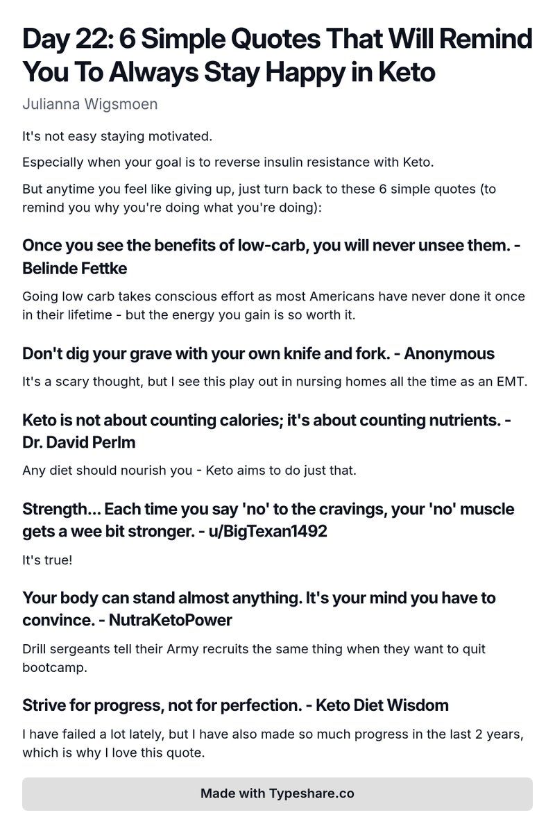 Day 22: 6 Simple Quotes That Will Remind You To Always Stay Happy in Keto
