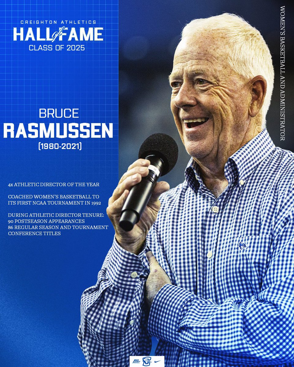 Welcome to the Creighton Athletics Hall of Fame, Bruce Rasmussen!

#GoJays