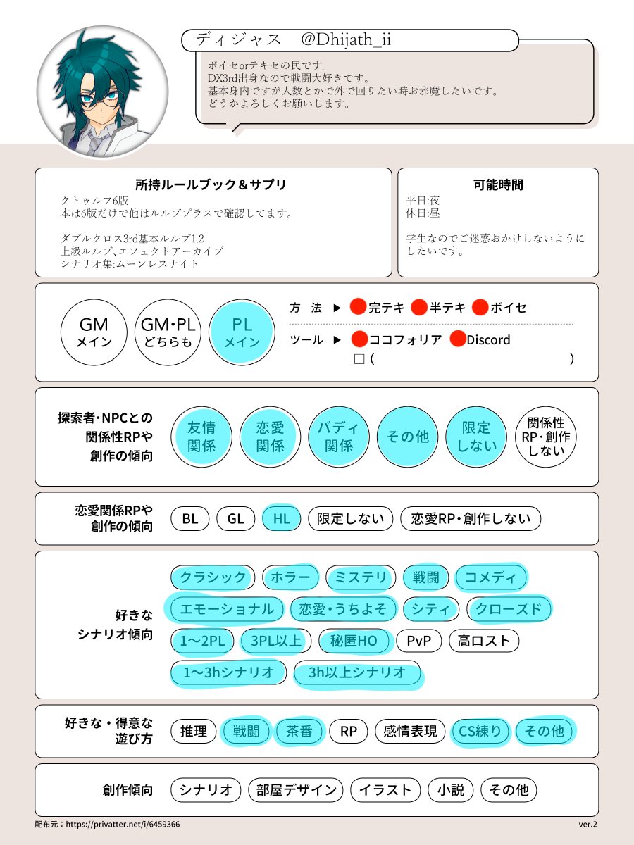 ディジャス　TRPG tweet media