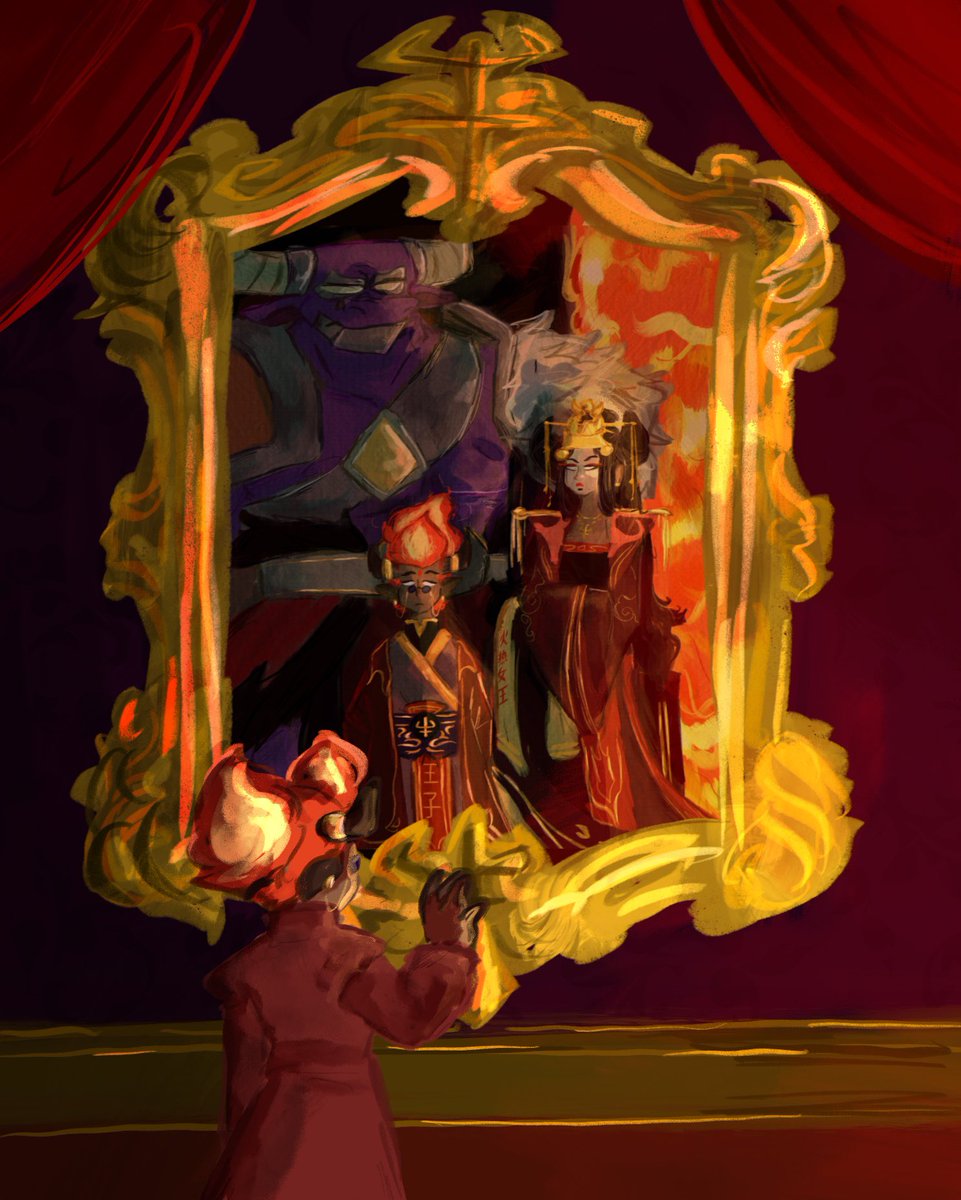 kyliebrightsun's tweet photo. Family portrait. 
(Portrait without the frame in the thread) 
#LEGOMonkieKid #RenewLEGOMonkieKid #Redson https://t.co/J9nDdOG8XF