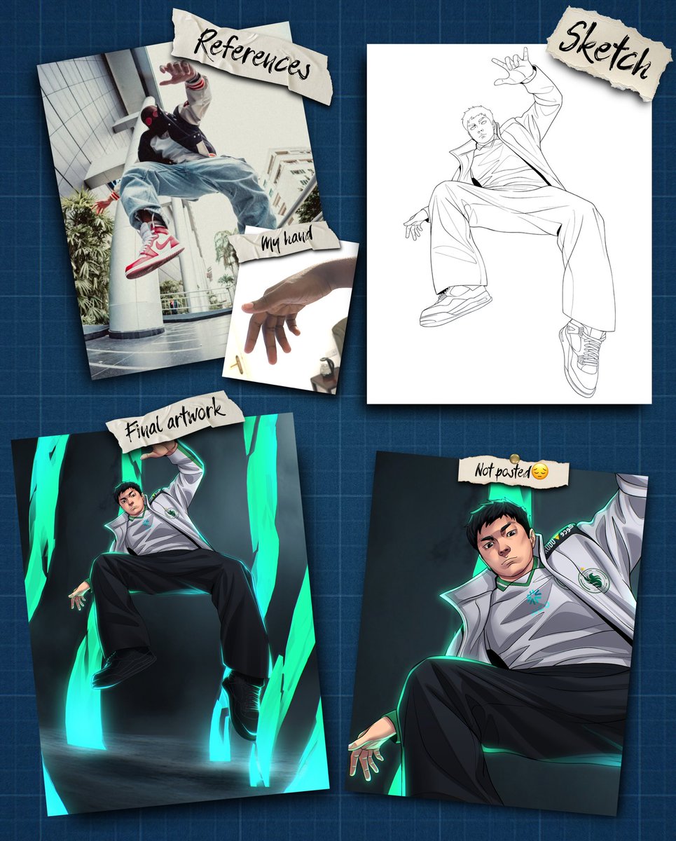 Game day artwork i did for <a href="/FalconsEsport/">Falcons Esports</a> but unfortunately the tft team got eliminated before it’s posted. #digitalart #EWC2025 

Support and reposts are appreciated 💙🙏🏽.